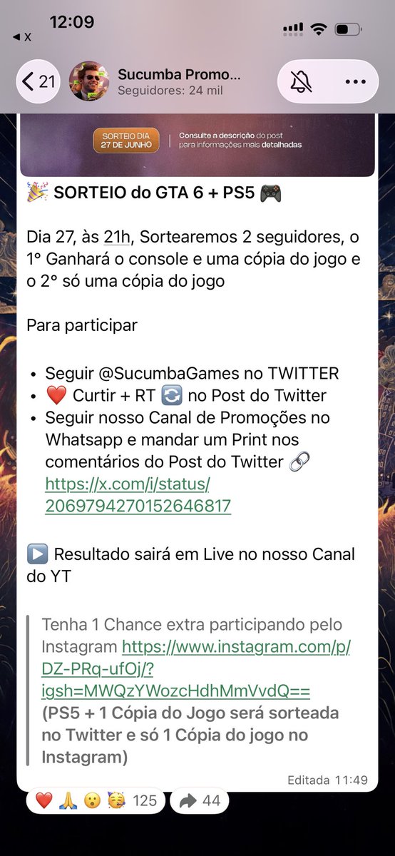 MateusBaruc's tweet photo. @SucumbaGames Já ganhei 🙌 https://t.co/42j3Gv6z5a