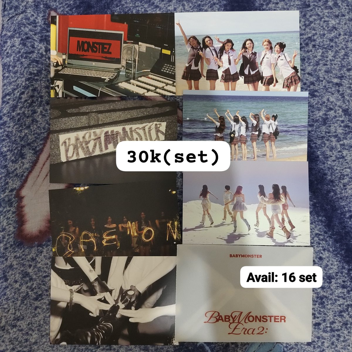 ryuen_store's tweet photo. [READY🇮🇩]
WTS photocard babymonster

✅co shopee / split payment
❌pack + adm shopee

tag. wts photocard poca pc babymonster ruka pharita asa ahyeon rami rora chiquita https://t.co/EZqZYONFOG