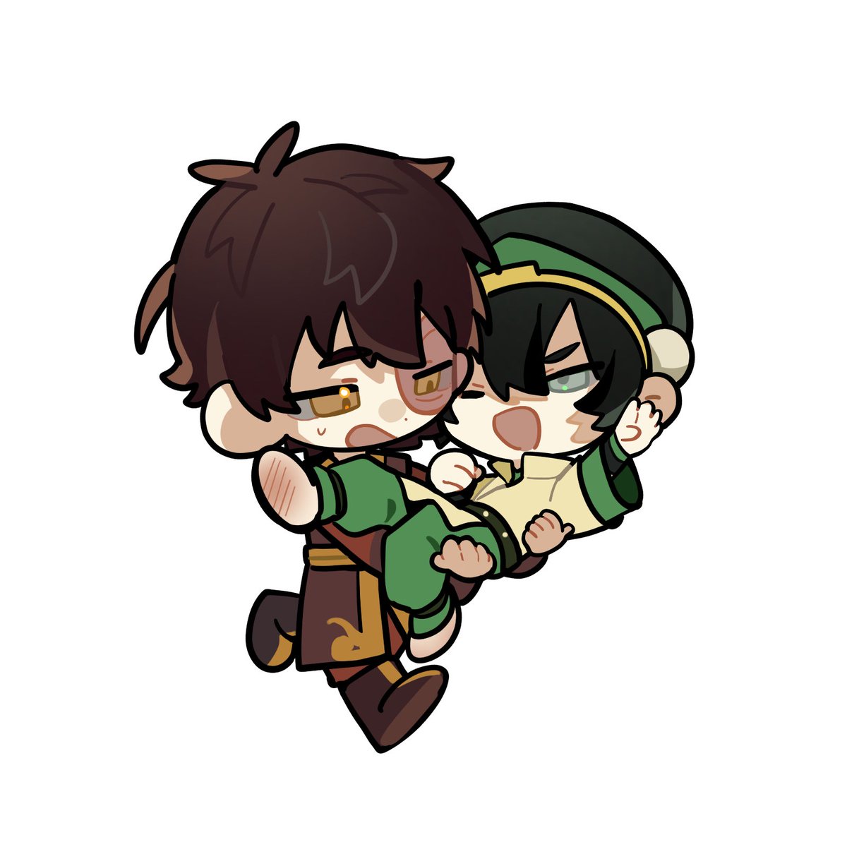 Lxs_Panda's tweet photo. #Atla #Zutoph #Toph #Zuko 
Toph's personal mount🔥(  ⩌ - ⩌ )
This is compensation for burning her feet. https://t.co/STWZMldp6d