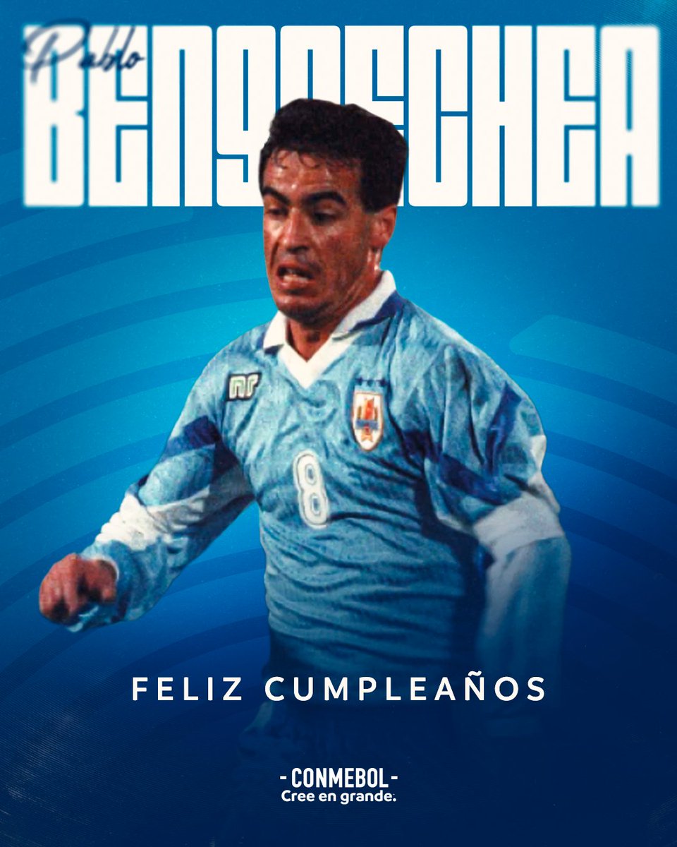 CONMEBOL's tweet photo. ¡El 'Profesor', referente de @Uruguay y @OficialCAP! 🎂👏 https://t.co/nr7MBLNDF3