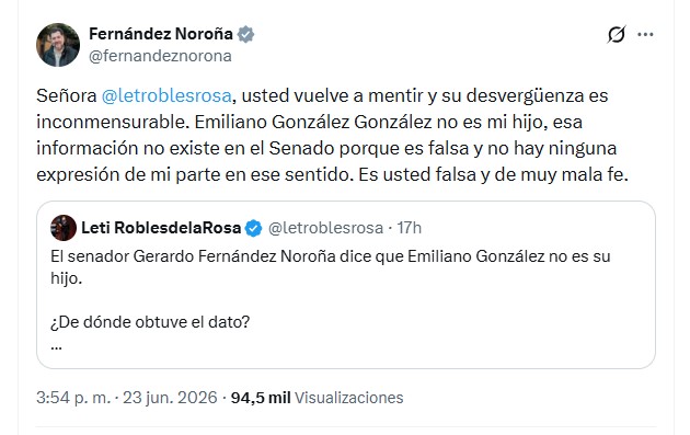 LnkFong's tweet photo. El impresentable @fernandeznorona amenazó e insultó a la periodista @letroblesrosa por el tema de Emiliano González.
La llamó "un cáncer" y dijo que el asunto "va a escalar". 
toda mi solidaridad para esta extraordinaria reportera. https://t.co/CFyW8gE2oC