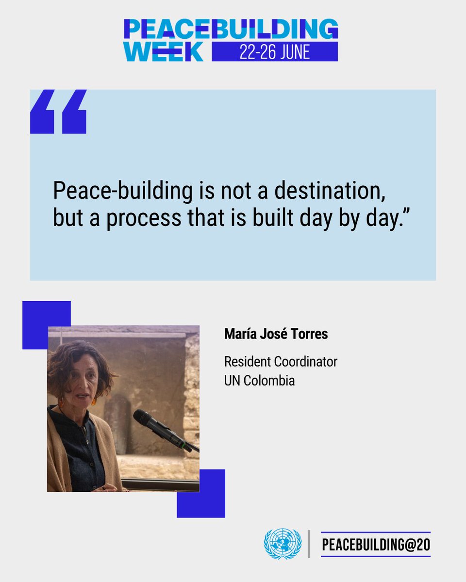 onucolombia's tweet photo. Our resident coordinator, @mtorresmacho, is taking part in the @UNPeacebuilding's celebrations for International Peacebuilding Week in Colombia.

#PeaceBuildingWeek https://t.co/s8VTONHCrA