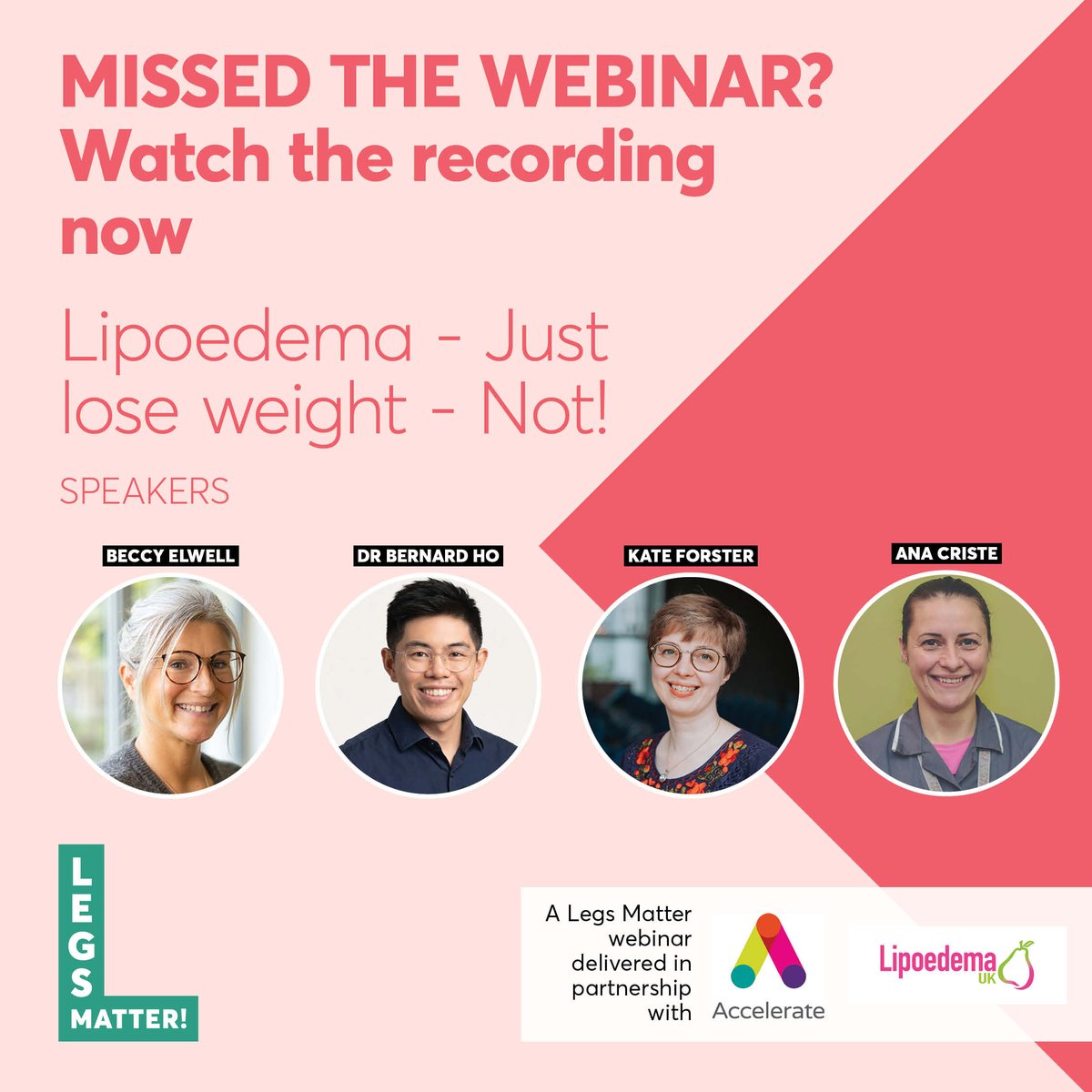 LegsMatter's tweet photo. "Just lose weight."

People living with lipoedema hear this far too often.

But lipoedema is a complex, chronic condition - and it's time to challenge the myths.

Watch our Legs Matter Week webinar and hear expert insights on diagnosis, management and living with lipoedema 👣💙

🎥 Watch now:
https://t.co/qC1kVPyXq1

#Lipoedema #LegsMatter #ItDoesntHaveToBeThisWay