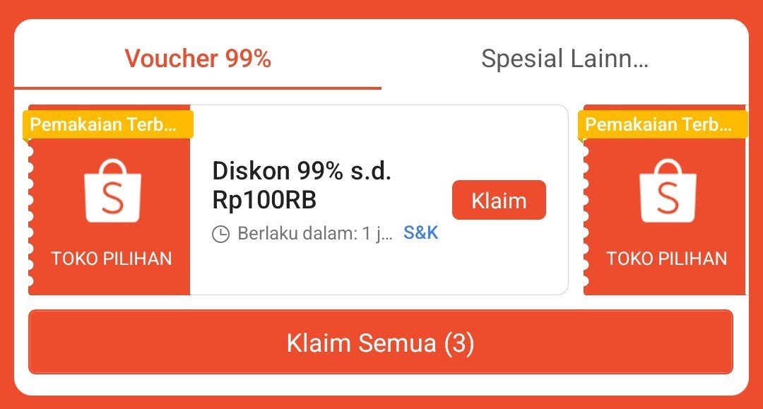 racunthreadsopi's tweet photo. Voucher Gajian Sale 
25 Jun | Jam 00:00

Diskon 99% maksimal Rp100.000

Klaim semua vouchernya disini: 
https://t.co/7x4hdw0VZe https://t.co/XOK8cuqxXZ