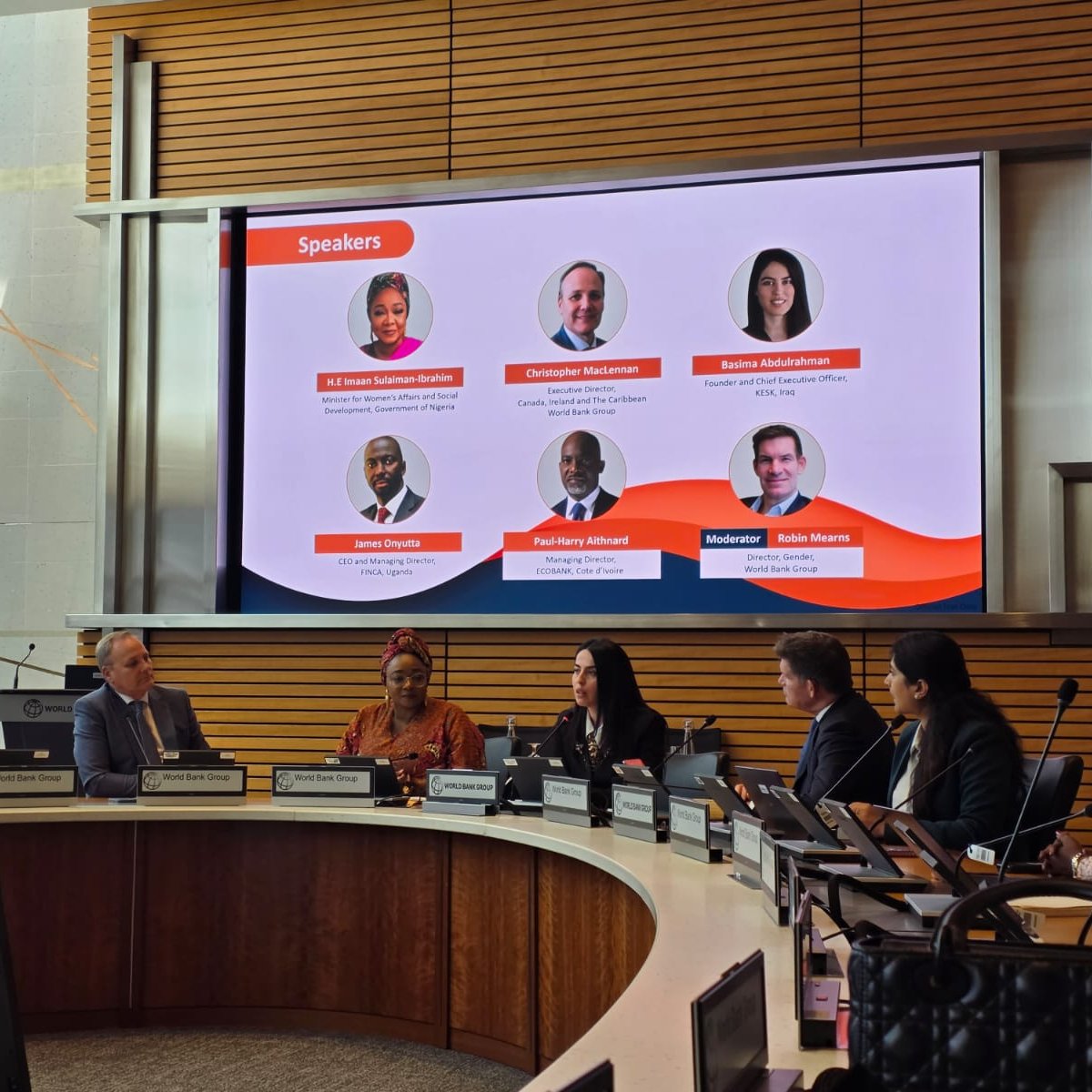 BasimaAbd's tweet photo. "Women do not lack talent. They lack access to opportunity."
My message at @WorldBankGroup #FragilityForum2026 during a discussion on unlocking women's economic potential in fragile settings.
#WomenInBusiness #FCV #Iraq @KESKco_ https://t.co/4qIttH6xyg