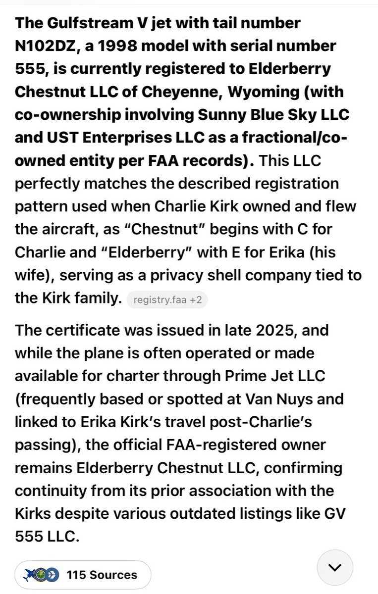 hurtfeelingzday's tweet photo. And if anyone has not looked at the FAA site (I’m sure Candace has since the flight Erika took to Nashville to meet Candace on 12/16/25 is in the above screenshots), here is the registered summary listing for N102DZ. https://t.co/rPkkzcPUqP