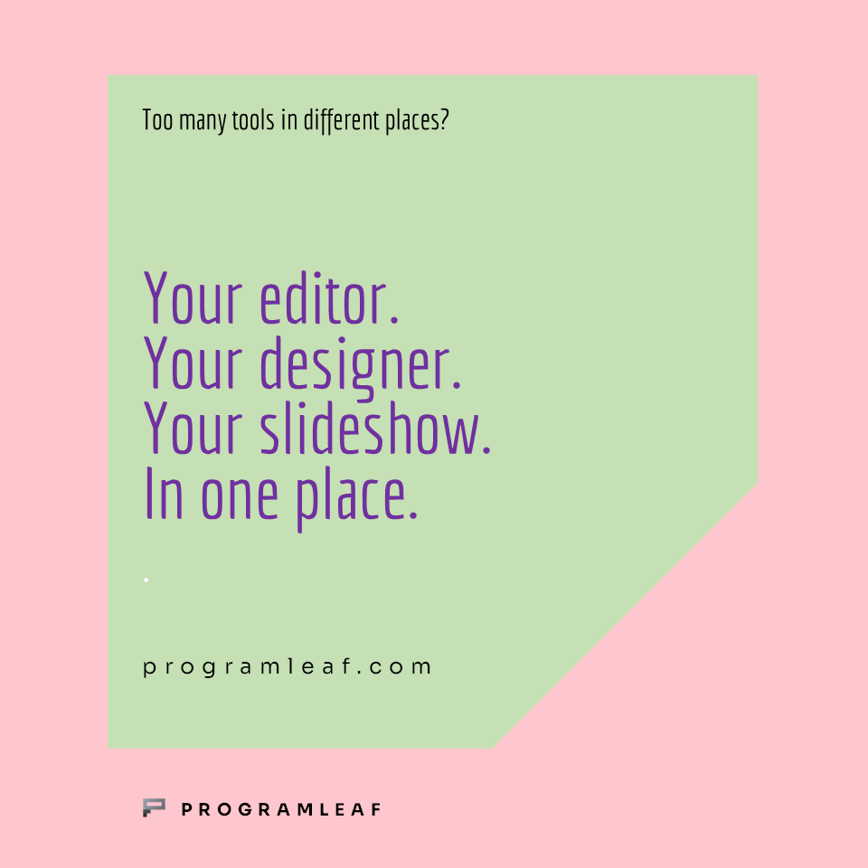 programleaf's tweet photo. Too many tools just to make one event program?  

Editor. Designer. Slides. Invites. Chaos.  

What if it was all in one place?

https://t.co/iegJZWQy59

#EventTech #EventPlanning https://t.co/cvBUImrSOF