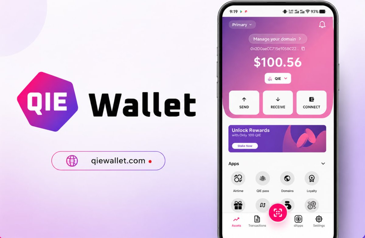 qieblockchain's tweet photo. 💰 Portfolio value in USD is now available on QIE Wallet Mobile.

Update now and track your assets more easily.

#QIEWallet #QIE
