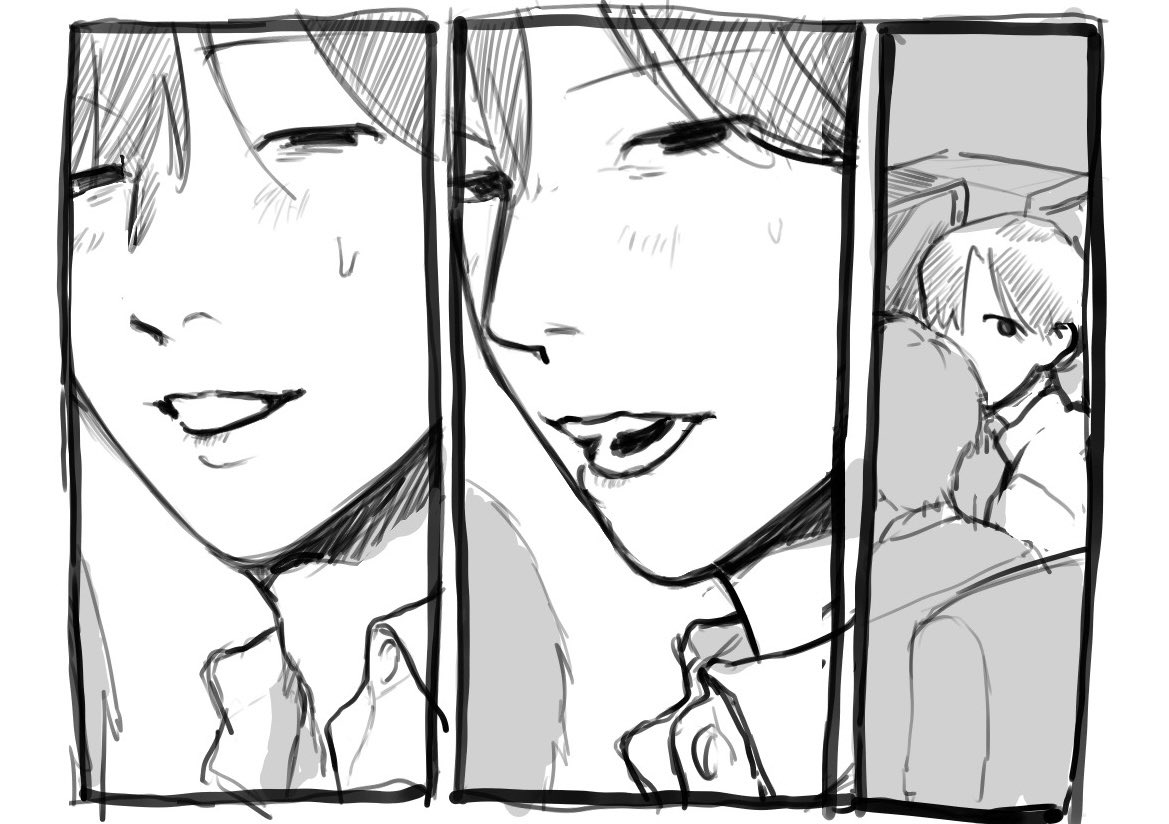bshihf0's tweet photo. モブ先輩とOJT中の山田を盗み見た結果
 #ぎなさんに描いたよ
#山田ハジメ激アツ名シーン集 https://t.co/nmJepbcLt3