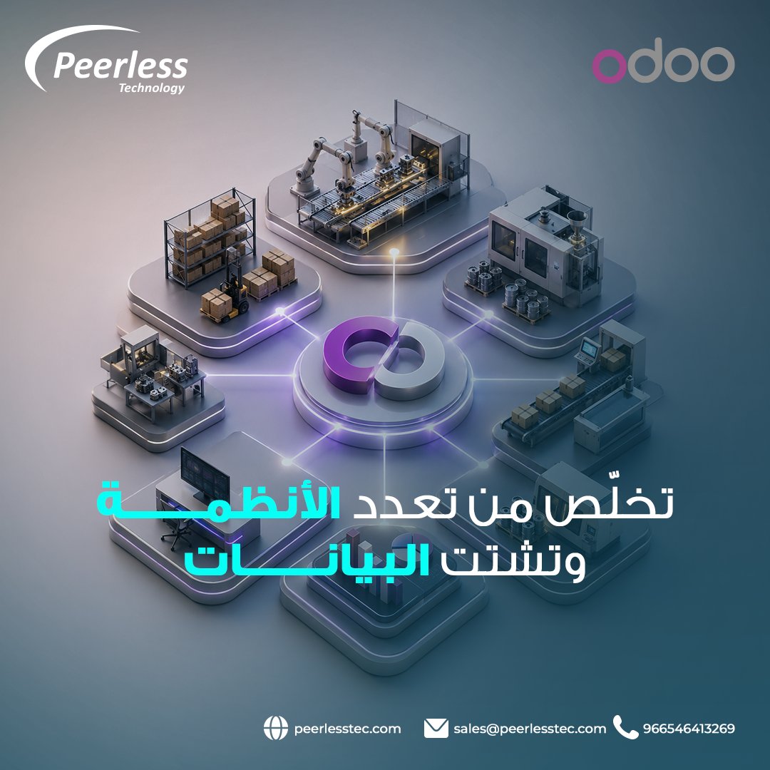 peerless_firm's tweet photo. لم تعد بحاجة إلى التنقل بين أنظمة متعددة لإدارة الإنتاج.

مع Odoo Manufacturing، يمكنك التحكم في كل تفاصيل مصنعك من مكان واحد:
من استهلاك المواد، إلى تتبع التكاليف في كل مرحلة من مراحل الإنتاج.
966546413269📞
📧sales@peerlesstec.com
🌍https://t.co/gvhCax7Nyl https://t.co/DuaSxWwYiC