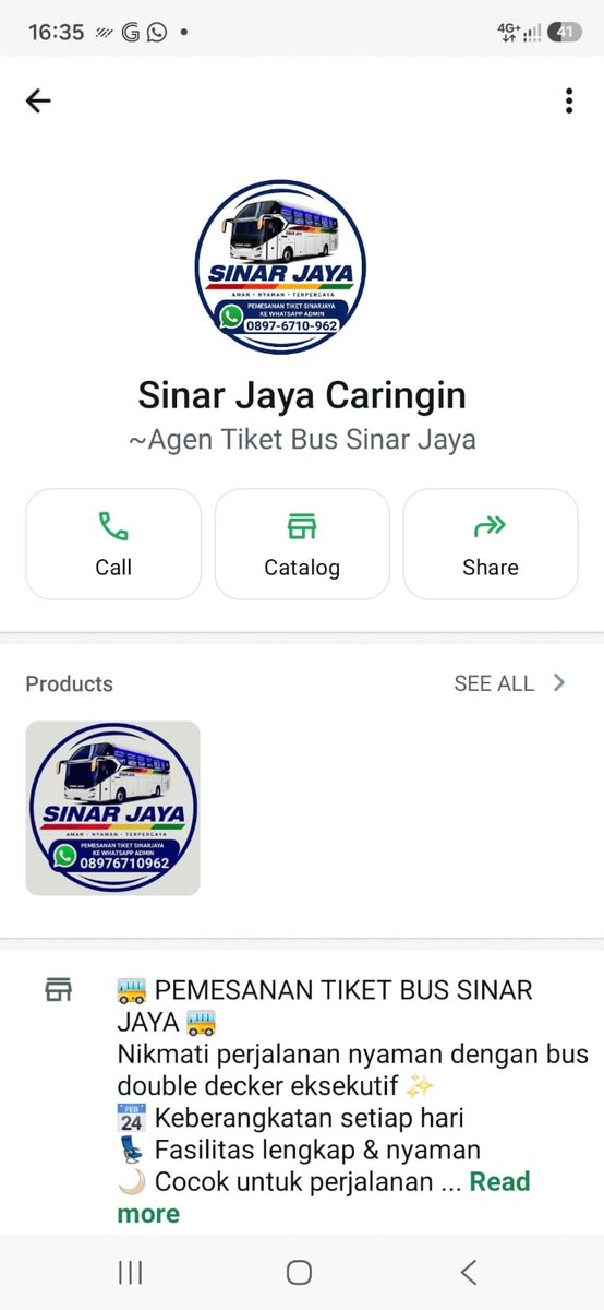 Fadr08's tweet photo. 🚨HELP RT SCAMMER AGEN BUS SINAR JAYA🚨

Ayah aku kena tipu 200 juta saat beli tiket via Whatsapp.

Data scammer:
📌IG: @sinar_jaya_officiall
📌No WA: 08976710962
📌No Rek: Bank KB BUKOPIN 20000078040 a.n. Achmad Saputra Ramadhan

Krono di next post. Semoga gk ada korban lain. https://t.co/Xo2pQ88GEt
