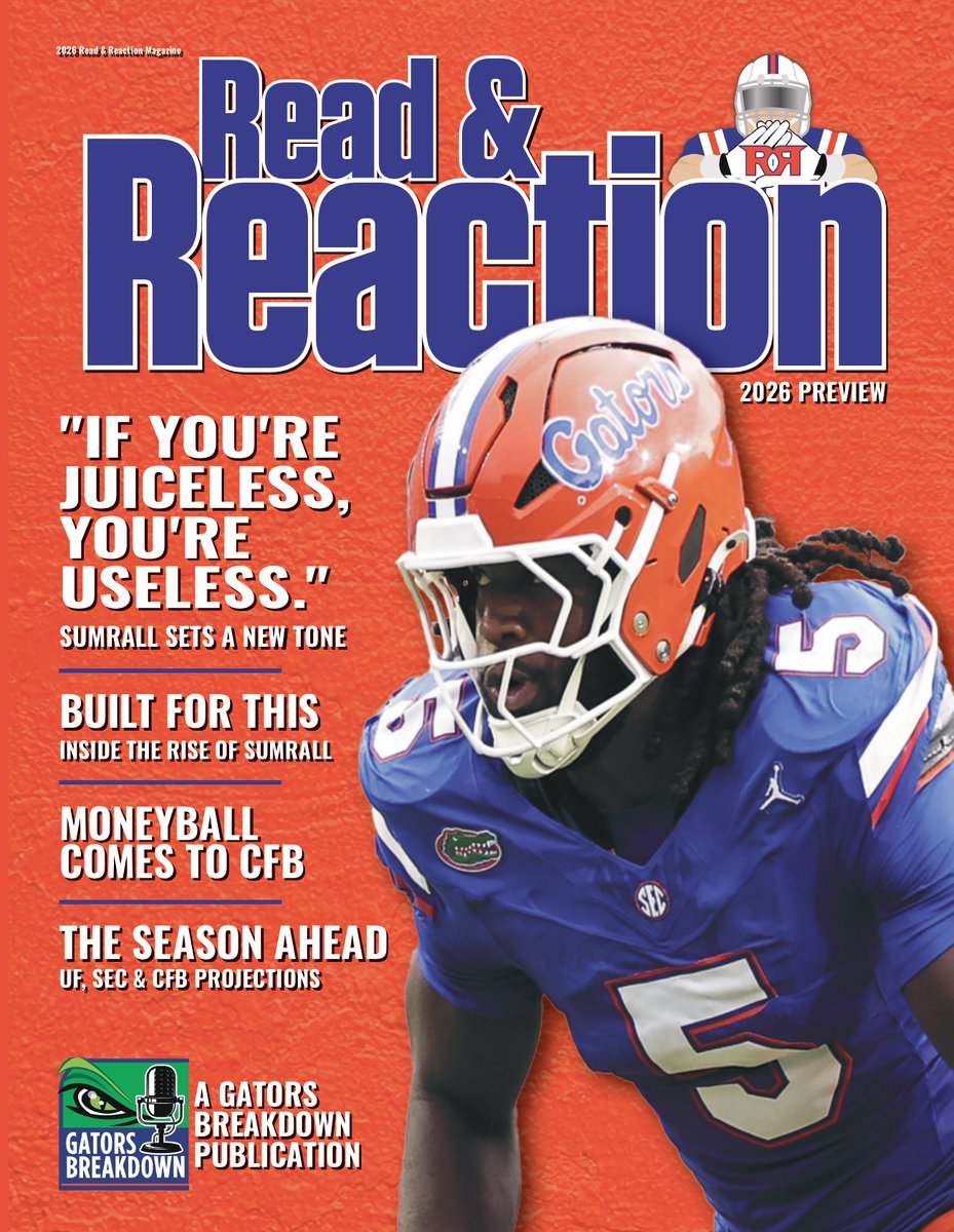 GatorDave_GB's tweet photo. There’s no better way to get ready for the 2026 Florida Gators season.

The 2026 Read & Reaction Magazine gives you the full picture: Jon Sumrall’s first year, Florida’s roster reset, Buster Faulkner’s offense, the QB battle, the modern SEC, and what this new era can become.

Football season is coming. Be ready.

Get it now on Amazon https://t.co/XG6ItJWqbc

or DIGITAL VERSION at https://t.co/04Y2JGT8Kk