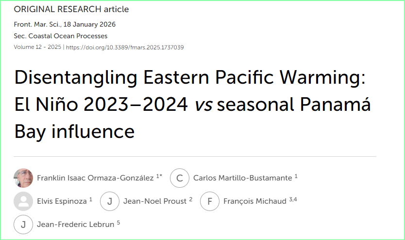 FranklinOrmaza1's tweet photo. El Niño 2023-2024 recieved a lot attention, pretty similar than now.
Our paper https://t.co/0cB74ZqBvU
Registers what happen, it is only paper so far from area 1+2.
June 5, 2023, 1+2: 2.3C, lower in 2025.
What happened? You know!!
PDO was also negative
@teleamazonasec @Riesgos_Ec https://t.co/1KLh1QKHzo