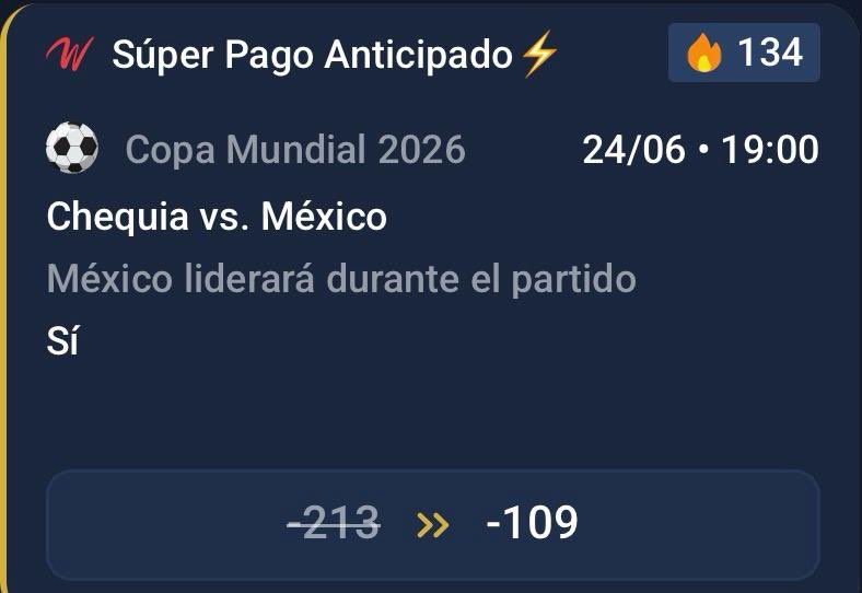 NFL_sts's tweet photo. Solo necesitamos que México anote un gol en algún punto para cobrar, ¿se hace o no se hace?
Voy a escoger a algunos de los que se registren y me manden su id con un depósito de $200 para duplicarles su primer depósito antes del juego. Acá nos dieron Max bet de $1000.
¿Realmente a cuántos partidos les he fallado en resultado este mundial? Si veo apoyo más tarde dejo análisis de este juego. 

https://t.co/nSyRl6bnP2