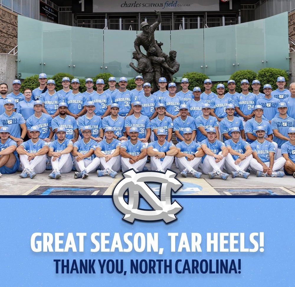 GoHeelsCody's tweet photo. Back to reality today. Hate I couldn’t be there to greet the @DiamondHeels last night, we were flying home from Omaha! Still wanna say thank you to every player, coaching staff, employees at the Bosh, the grounds crew, and fans for an AMAZING 2026 season! Excited for the Future! https://t.co/w8ym4cs4G2