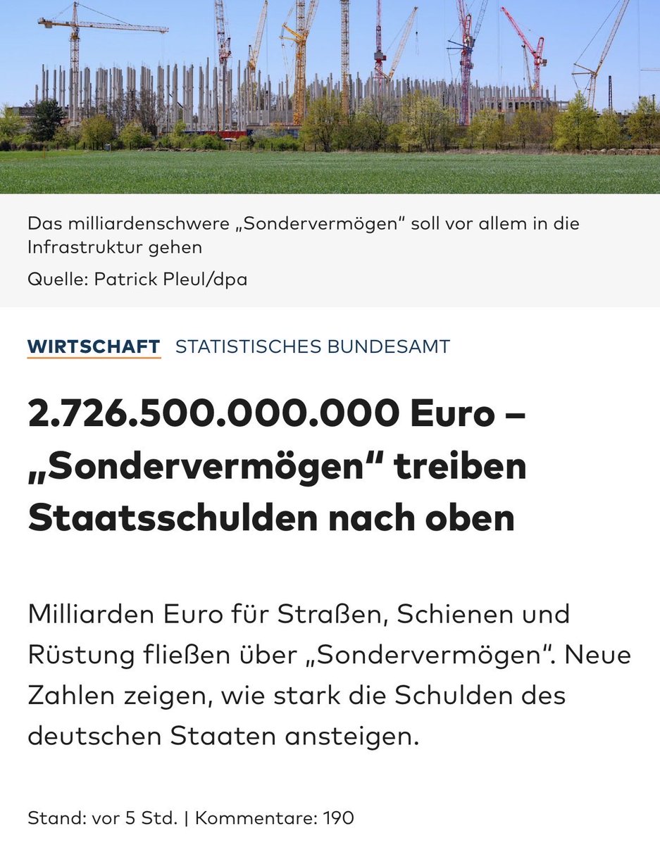 MGGA2021h's tweet photo. Ist euch eigentlich schon aufgefallen das trotz „Sondervermögen“, Rekordsteuereinahmen und immer höherer CO2-Luftsteuer alles schlechter wird statt besser. Und teurer?
An was könnte das bloß liegen. 🤔 https://t.co/GKCBDvuec6