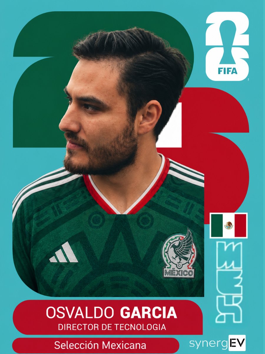 synergEVMX's tweet photo. ⚽Mexico is ready for today's battle... and so is Team synergEV.

Meet some of the key players behind our mission to accelerate electric mobility across Mexico. 

#Mexico #FIFAWorldCup #synergEV #ElectricMobility #Sustainability #CleanTransportation #EVInfrastructure https://t.co/U77WNqPTaw