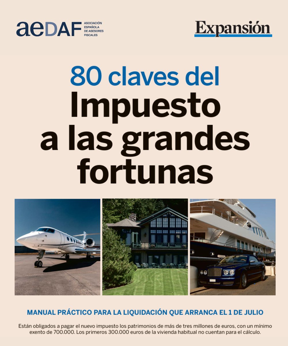 AEDAF_Canarias's tweet photo. 📢 Ya puedes consultar la Guía elaborada por AEDAF en @expansioncom sobre el Impuesto Temporal a la Solidaridad de las Grandes Fortunas👇
https://t.co/dWJ0zjkMxa

#GuiaImpuestoGrandesFortunas #ImpuestoGrandesFortunas #Modelo718 
#AEDAFconloscontribuyentes #AEDAF https://t.co/4NoqIIk3SD