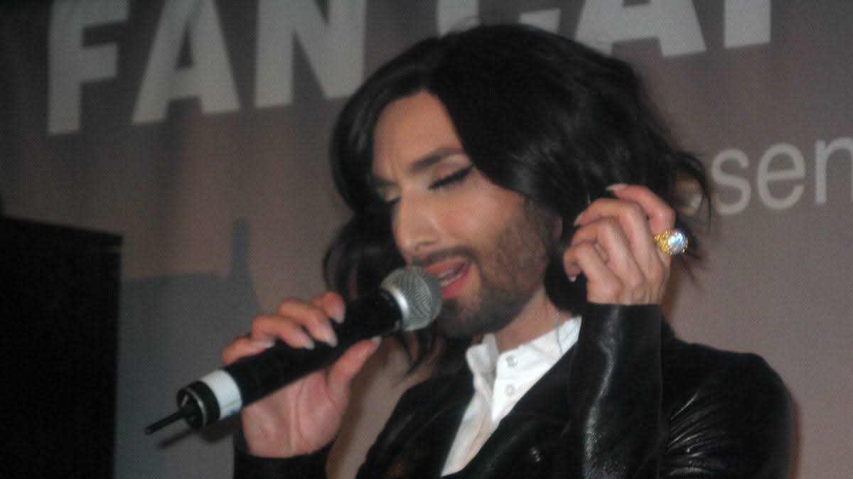 EurofestBY's tweet photo. Great #Eurovision singer @ConchitaWurst . The photo from my private archive. https://t.co/khnF77bidz