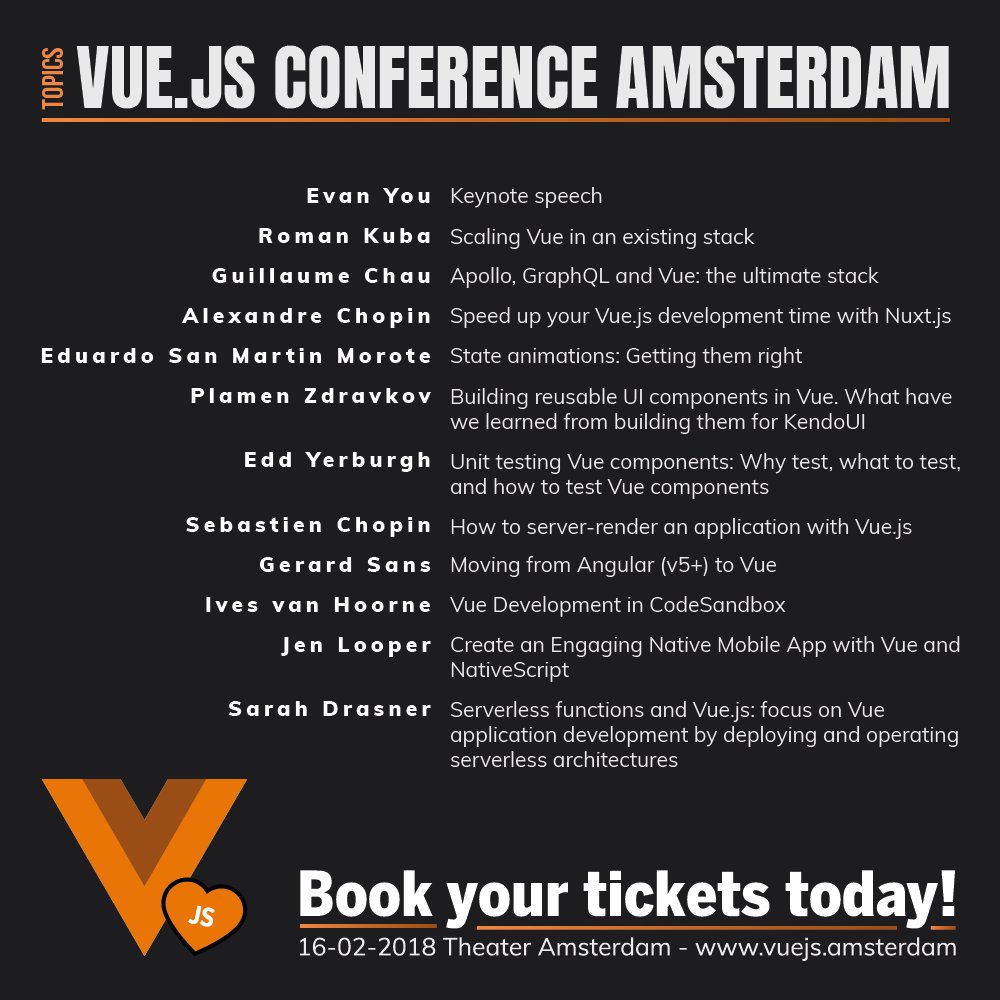 vuejsamsterdam tweet picture