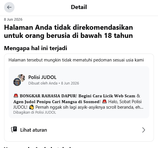 MariaStancya's tweet photo. Dear Indonesian people who against the online gaming and online scam. Let me tell you guys, Facebook is fooling you, LMAO!! @Meta @finkd speechless!!!

#facebook #meta #dumbtechnology #retardemployee #fyp https://t.co/5dEnTcTSwj
