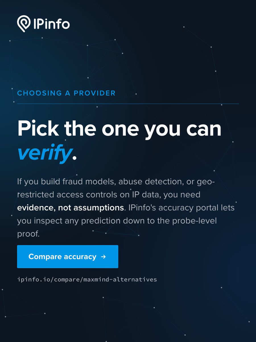 IPinfo – IP Data Provider tweet media
