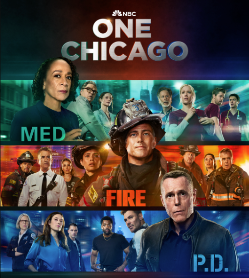 thetvescape's tweet photo. #OneChicago Wednesdays return October 7 on NBC!

#ChicagoMed S12 8/7c
#ChicagoFire S15 9/8c
#ChicagoPD S14 10/9c https://t.co/LsOe4cjRFZ