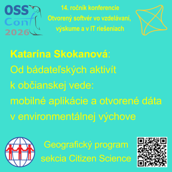 geokomunita's tweet photo. Katarína Skokanová z Katedry ekológie a environmentalistiky Fakulty prírodných vied a informatiky @UKFvNitre, bude na #OSSConf prednášať na tému Od bádateľských aktivít k občianskej vede: mobilné aplikácie a #opendata v environmentálnej výchove. abstrakt: https://t.co/OqKJGN0IFb https://t.co/QvBvu4mR7N