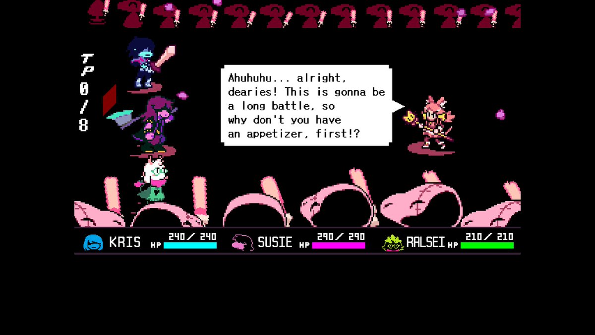 NotNintended64's tweet photo. TOBY ARE YOU SERIOUS?! SDAY SIKE TOBY. #DeltaruneSpoilers #deltarune
KISSY MEW MEW??? https://t.co/k10NqFOcCM