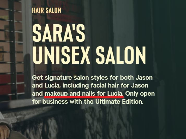 saukko505's tweet photo. Makeup and Nails only for Lucia? what about Jason?
@RockstarGames please fix. https://t.co/5Z1gkOYjuV