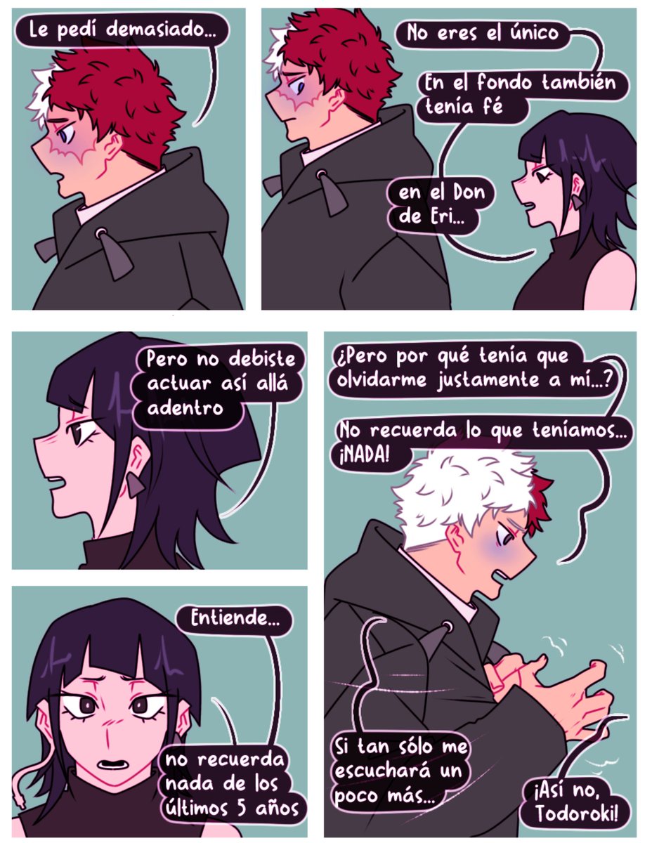 arisarart's tweet photo. "¿Donde termina tu recuerdo?" Cómic TodoMomo 💙❤️
Parte 7
Es que ambos tienen sus puntos de vista válidos 🥺💔
#shoto #Yaoyorozu #mha https://t.co/7YTgdy8EIG