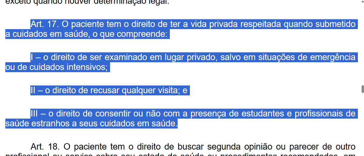 astraverse's tweet photo. sem necessidade de revolta, gente. paciente tem direito a recusar participar de aulas, é lei (recente, inclusive). se estão revoltados com ela, deixo a dica: sejam mais humanos, e quem sabe algum paciente resolva, de livre e espontânea vontade, participar do aprendizado. https://t.co/SKroekqntn