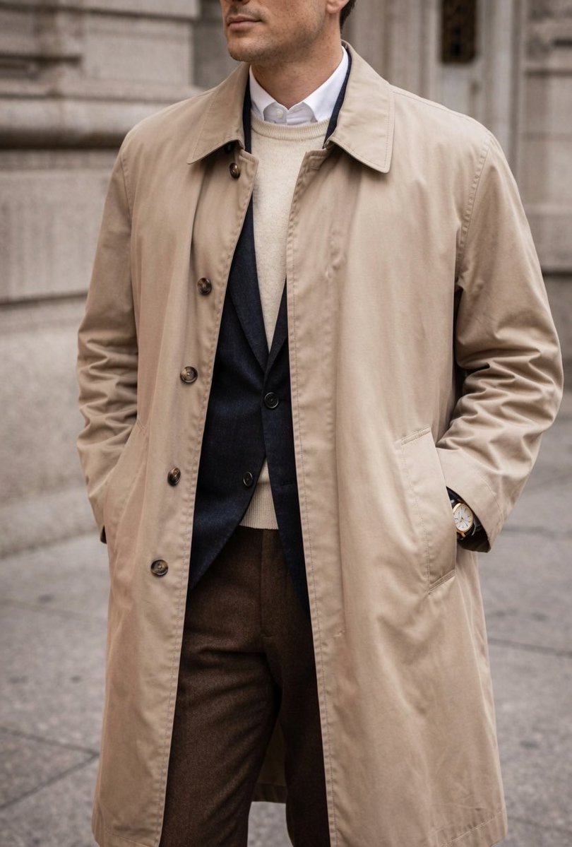 curatorWH's tweet photo. Israel Myers, a Jewish tailor’s son from Lynchburg, VA, founded London Fog in 1923 in Baltimore. Creating lightweight, water repellent trench coats. It became a fashion icon. https://t.co/dGtK7fo28j