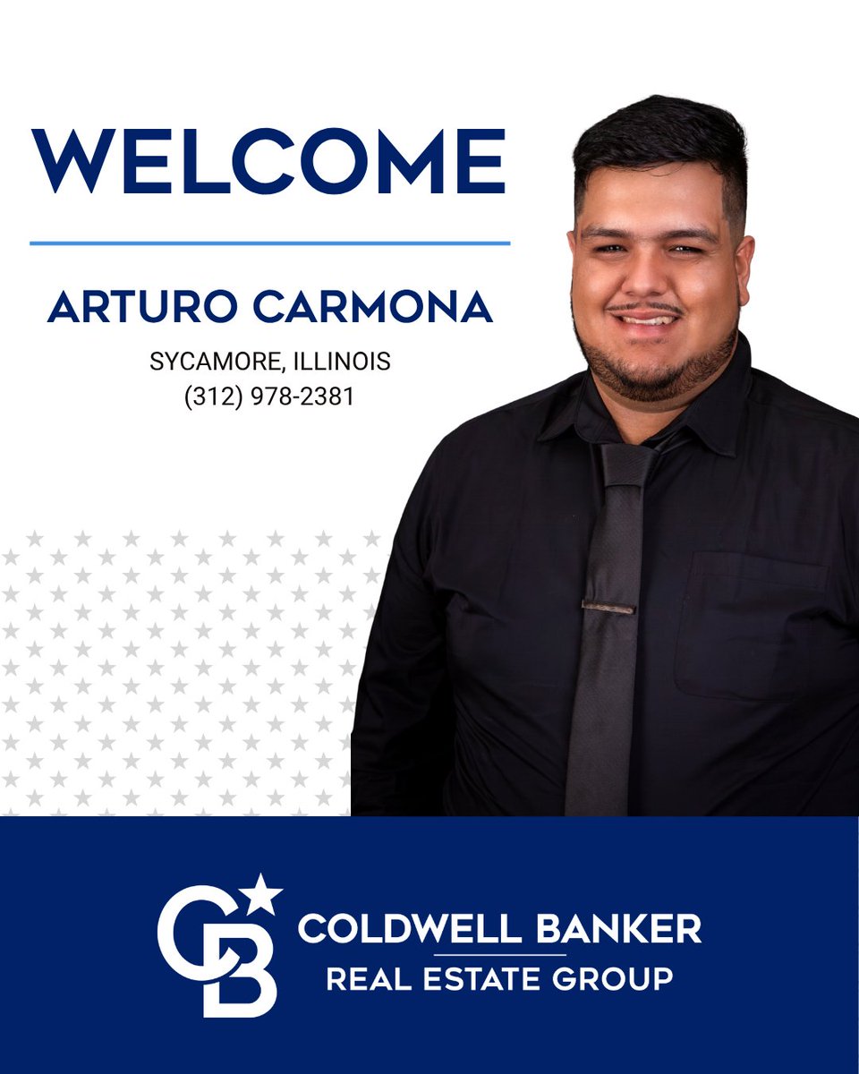 ColdwellHomes's tweet photo. Please join us in welcoming Arturo Carmona to our Sycamore office! 

Buying or selling in the Sycamore area? Reach Arturo at (312) 978-2381.

#TheBestWearBlue https://t.co/nRv0yKEhJc
