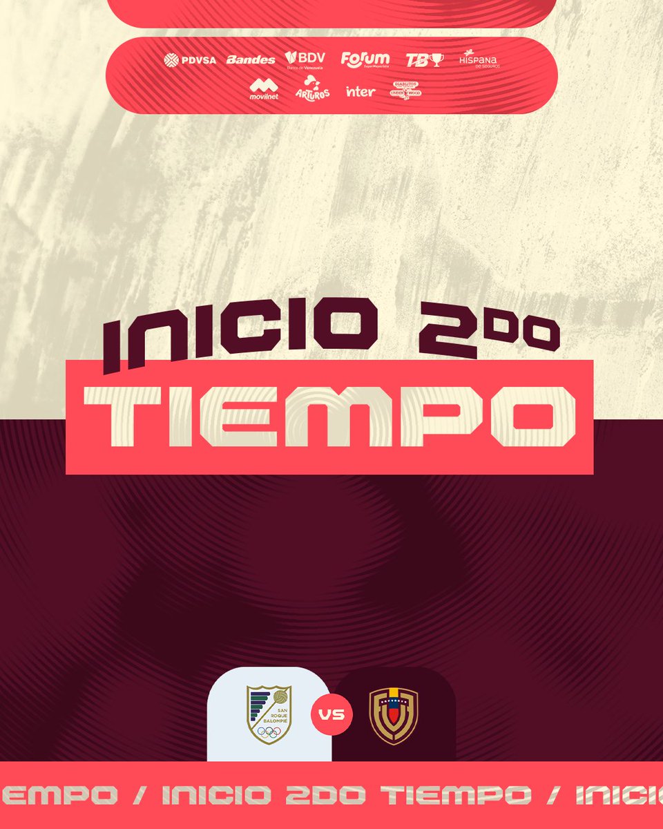 SeleVinotinto's tweet photo. ¡Comienza el segundo tiempo!

San Roque 0-0 Venezuela 

#VinotintoSub15 | #SiempreVinotinto 🇻🇪 https://t.co/TiGLJJZzoJ