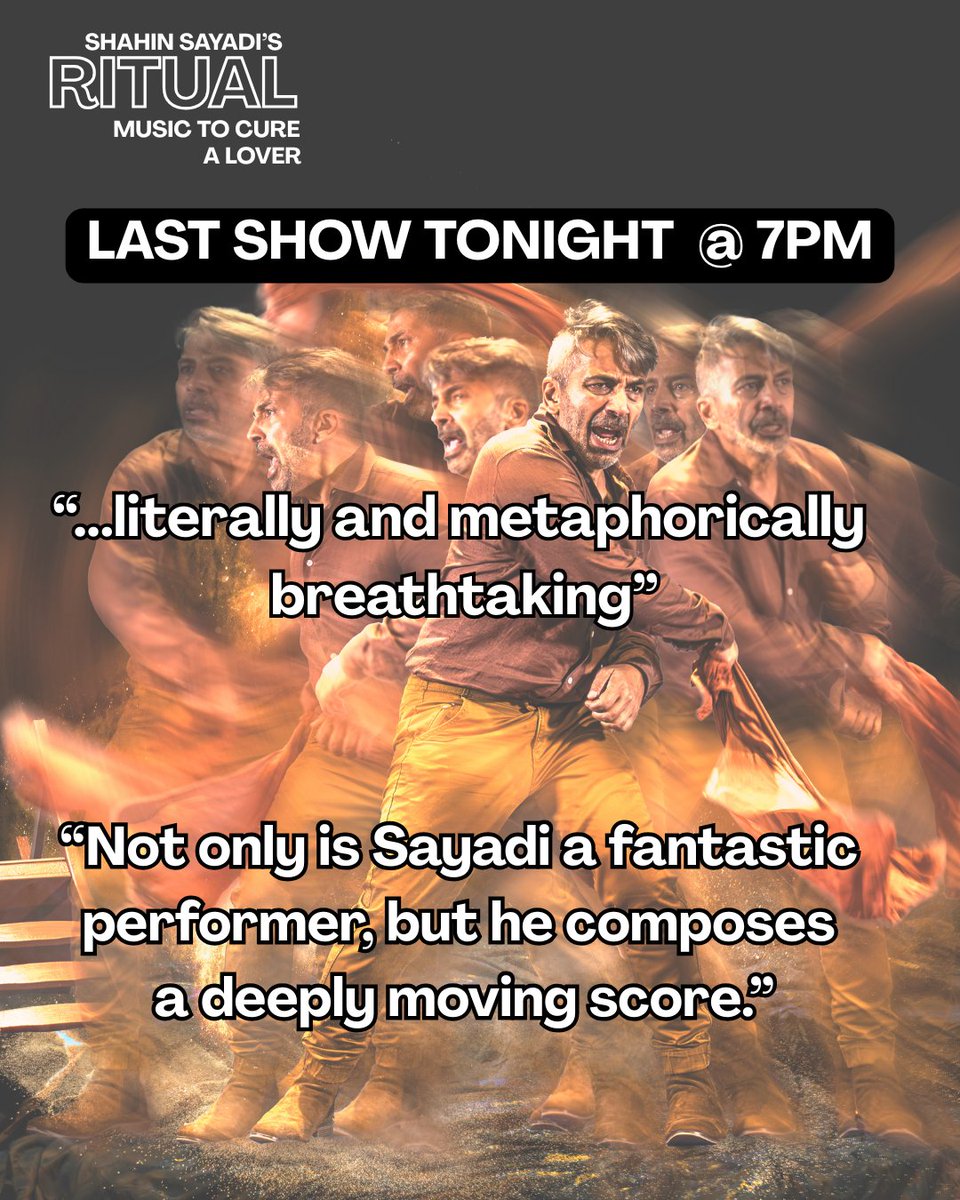RitualThePlay's tweet photo. LAST SHOW TONIGHT @ 7PM

Tonight I wrap up this run at HFF with a 7pm show.

Come over if you can.

For details, seats and the reviews go to:

https://t.co/lCAtCQ9CNc

#RitualThePlay https://t.co/ZHU0NH9uBZ