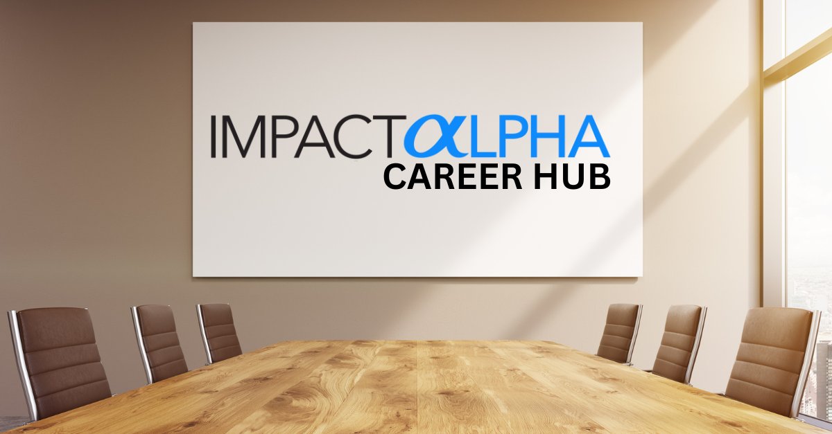 ImpactAlpha's tweet photo. Up now at the #ImpactAlpha Career Hub: @RhiaVentures has an opening for a senior investment director.  

https://t.co/mZCoztNR6U https://t.co/DdhpMDUtHx