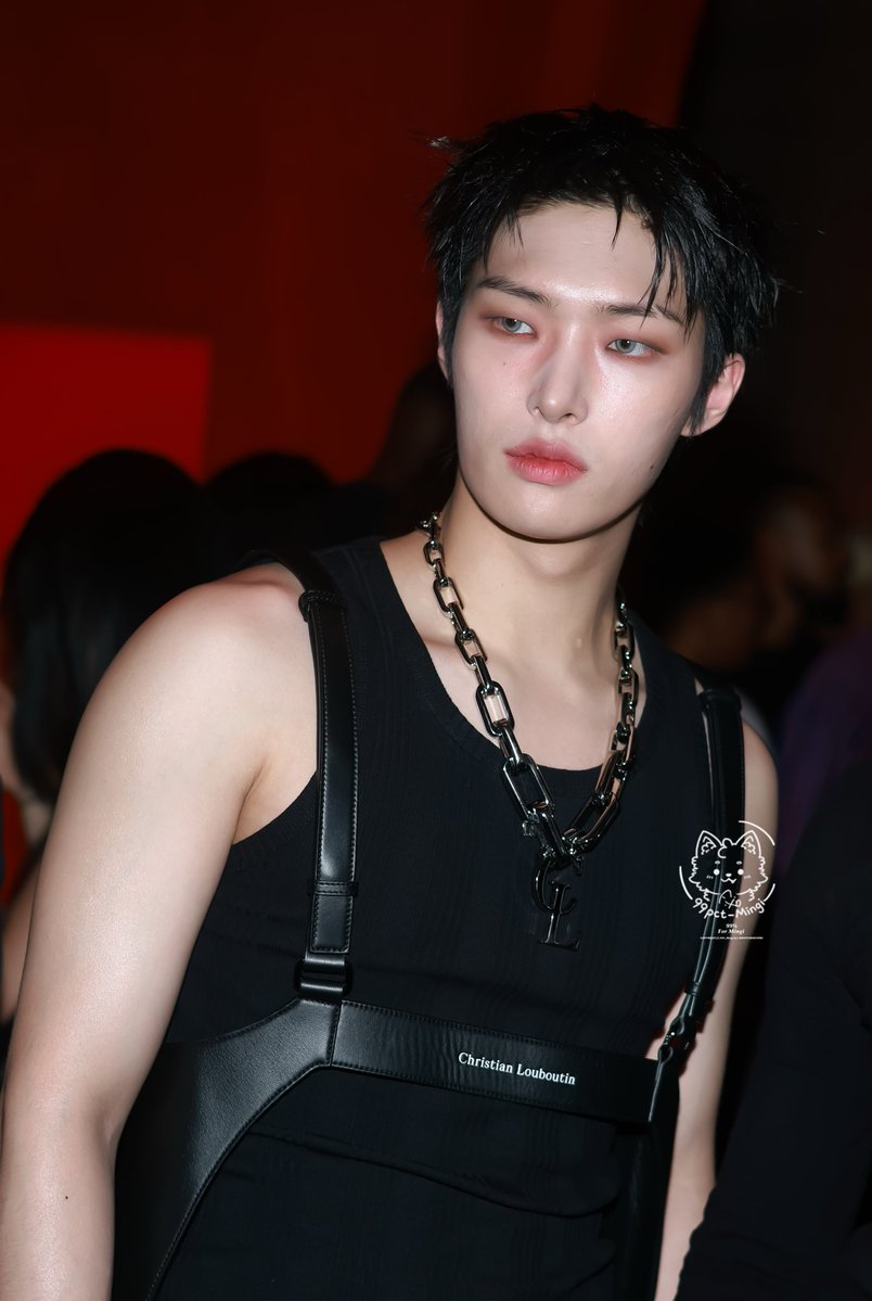 99pct_Mingi's tweet photo. 260624 #CHRISTIANLOUBOUTIN 
#민기 #MINGI
#ATEEZ #에이티즈 https://t.co/P7Tc4iUiaq