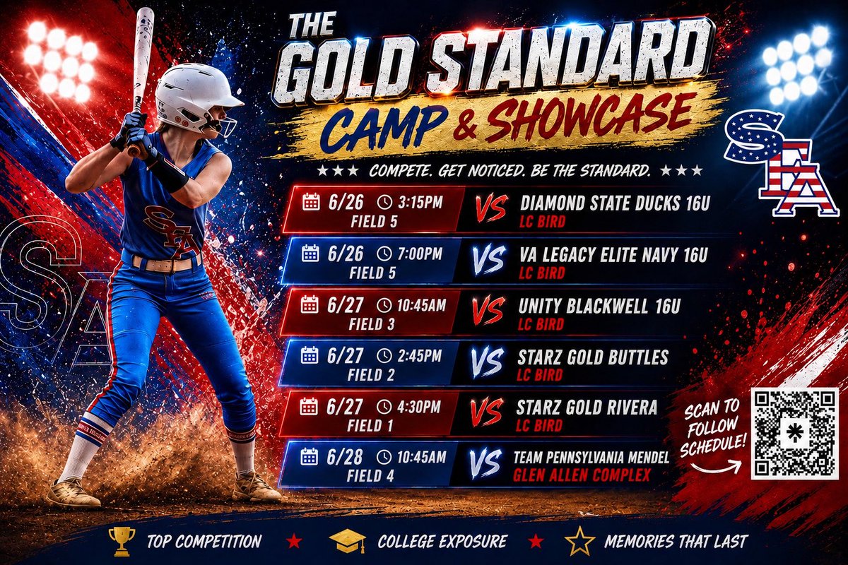 TaylorH2029's tweet photo. This weekends updated schedule in Richmond’s tournament https://t.co/uzVe22cpqq