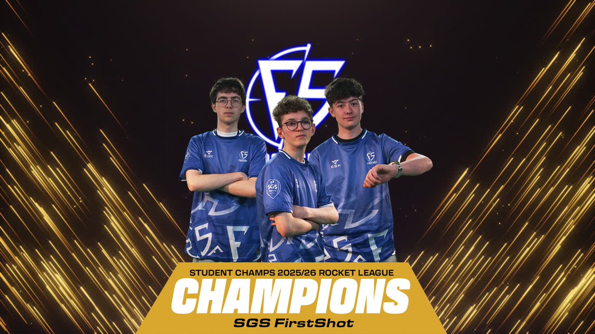 British_Esports's tweet photo. That's a wrap on Day 2 and the 2026 Student Champs! 🏆

Congratulations to our final Grand Final winners:
🎮 Overwatch – Iudicium.exe (Exeter College)
🚗⚽ Rocket League – SGS Firstshot (South Gloucestershire and Stroud College)

What an incredible two days of competition, talent, and unforgettable moments. Thank you to everyone who competed, supported, and helped make this event such a success.

We've captured plenty of amazing content from the past two days, and we can't wait to share it with you soon!

📷 @TPM_Photo
#StudentChamps2026 #Esports #Overwatch #RocketLeague #CollegeEsports #Champions