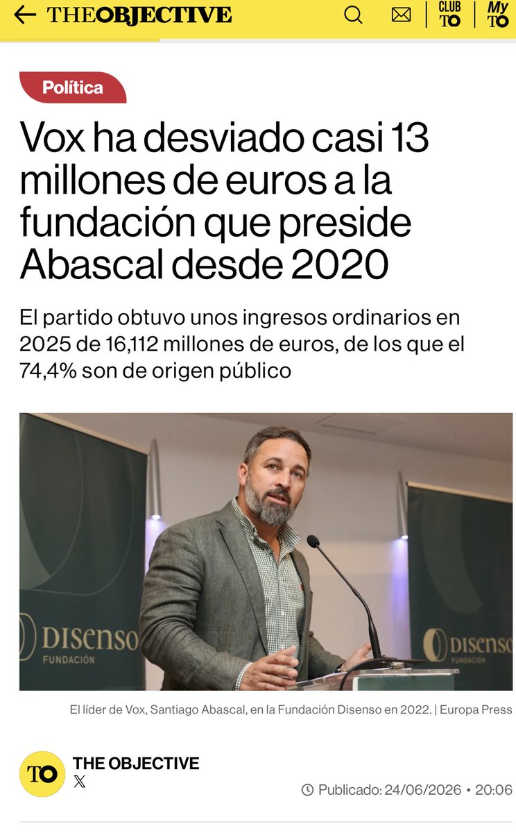 VValegrame's tweet photo. Desviado? Hay que ser hijo de puta. No cojones tienen de firmar la noticia. Resulta que para The Ojete subvencionar tu fundación de manera pública, con luz y taquígrafos, y expuesta en la cuentas oficiales del partido es desviar dinero? No se puede ser más hijo puta que estos. https://t.co/MhZKWGG7Gm