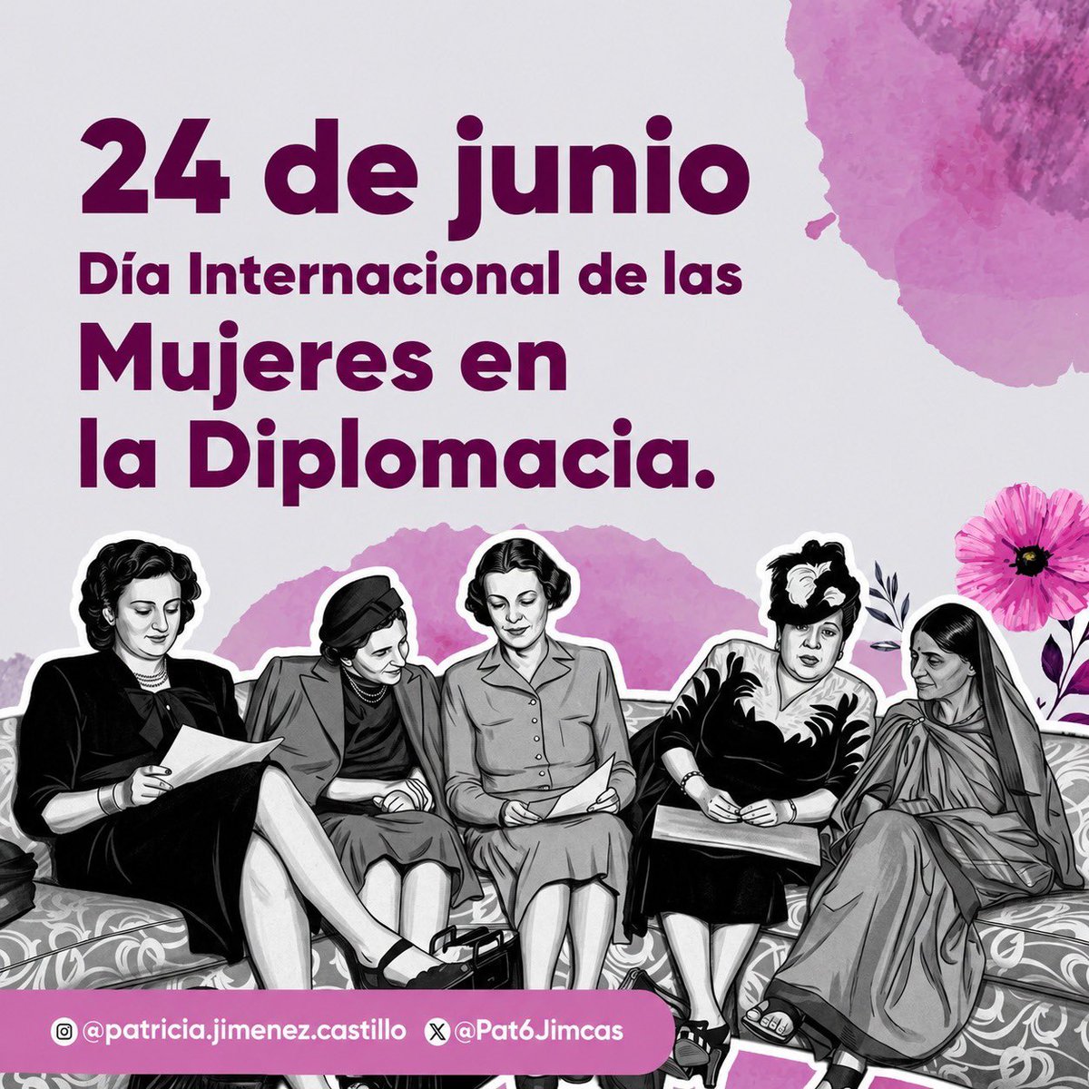 Pat6Jimcas's tweet photo. En 2022, la Asamblea General de la ONU proclamó el 24 de junio como el Día Internacional de las Mujeres en la Diplomacia, en reconocimiento a sus contribuciones al diálogo, la paz y la cooperación entre las naciones.

Con su liderazgo y visión, las mujeres han fortalecido el entendimiento entre los países y contribuido a la construcción de sociedades más justas e inclusivas.

#MujeresEnLaDiplomacia #Igualdad #ONU