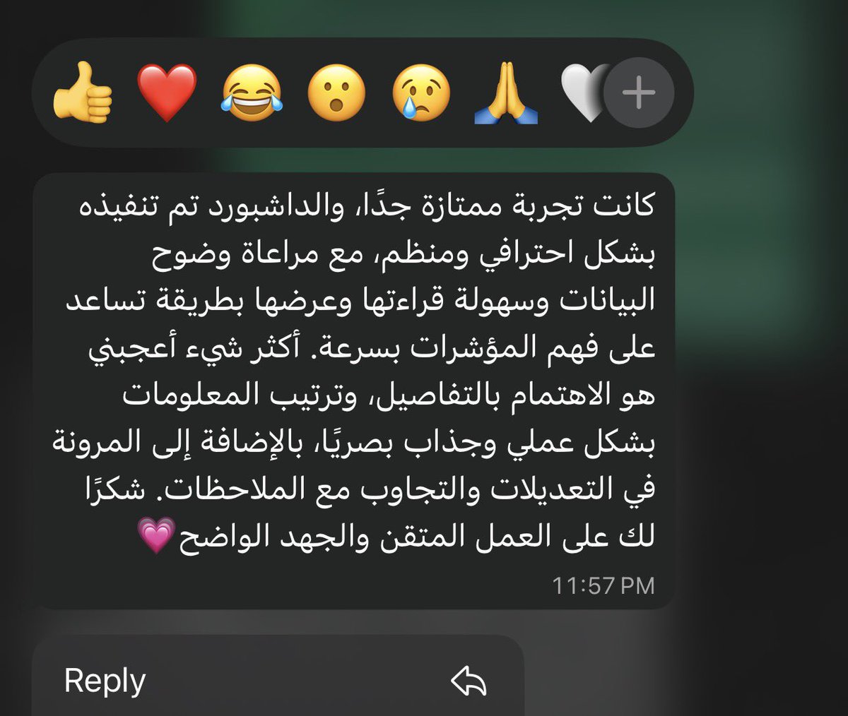 Buildora1's tweet photo. تجربة عميلتنا مع احد اعمال Buildora في تصميم وتنفيذ داشبورد تفاعلي

سعداء بثقتكم  🤍

#Buildora #بيلدورا #داشبورد #لوحة_تحكم #مشاريع_تقنية https://t.co/S6k0QptKcq
