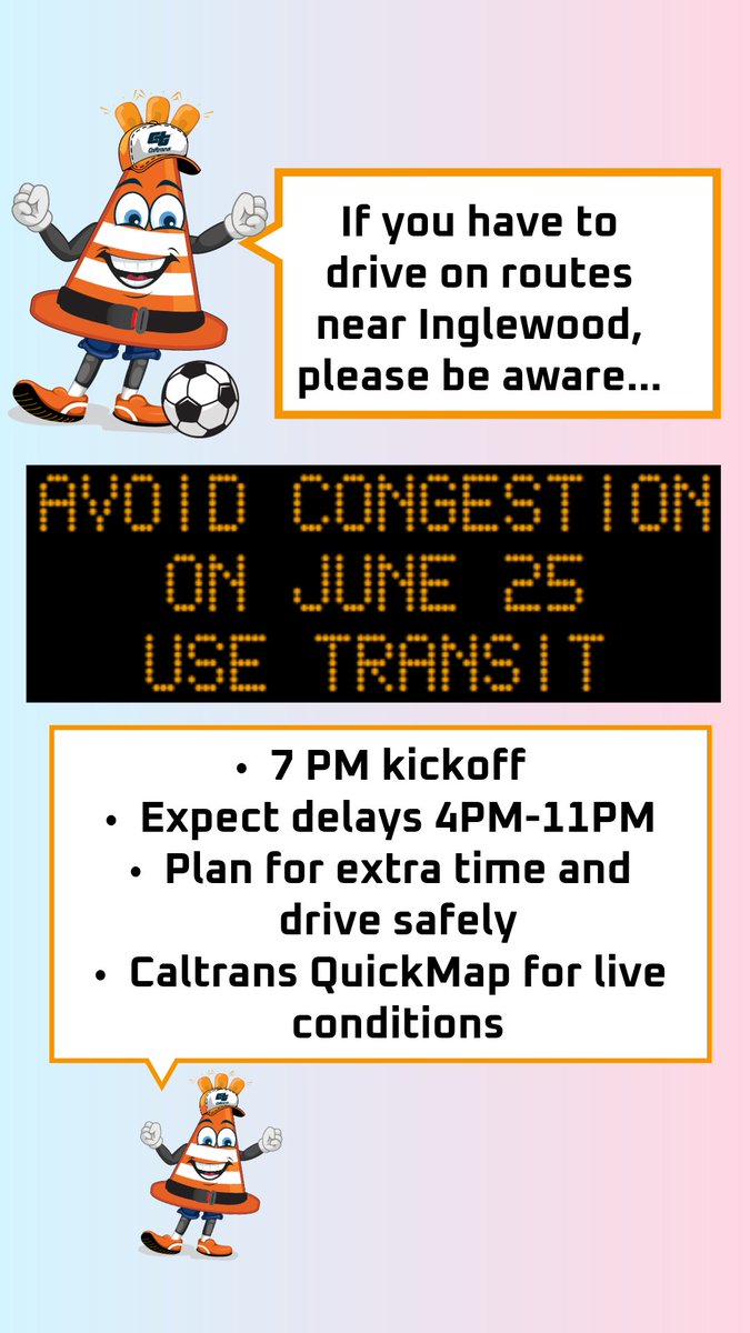 Caltrans District 7 tweet media