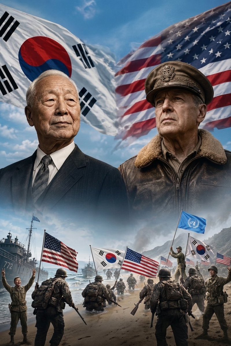 Joseph_Heo_'s tweet photo. Thanks to your sacrifices and dedication, the free Republic of Korea exists today. 

We are truly grateful. 🙏

#June25 #KoreanWar #FreeKorea #ThankYou #NeverForget #wegotogether
@realDonaldTrump @PeteHegseth @GordonGChang   @LauraLoomer @elonmusk 
@MorseHTan @DrTaraO @SecRubio https://t.co/eLxyASYxjo