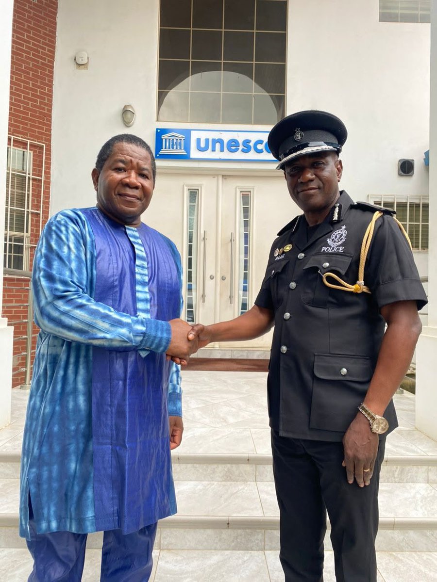 UnescoGhana's tweet photo. UNESCO Accra and the Ghana Police Service have begun work to integrate UNESCO’s training module on freedom of expression, safety of journalists and public order into police academy curricula. A key step toward strengthening rights-based policing and journalist safety in Ghana. https://t.co/VK0SBYDH1h