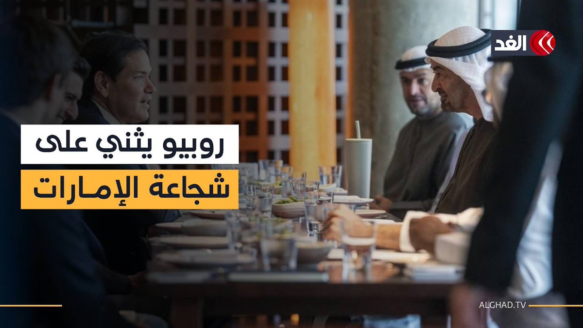أمن الملاحة في هرمز يتصدر مباحثات رئيس الإمارات ووزير الخارجية الأميركي 