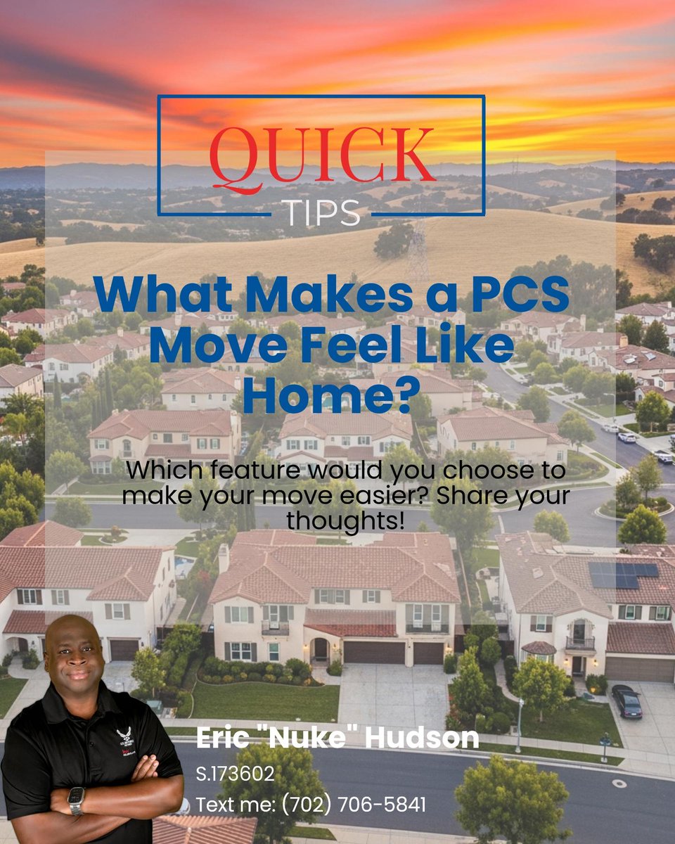 EricSellsVegas's tweet photo. Northwest Las Vegas neighborhoods give Creech AFB commuters a shorter drive plus real city perks, think shopping, schools, and more. Which feature would make your PCS move feel like home? https://t.co/kZlxe7Y81X