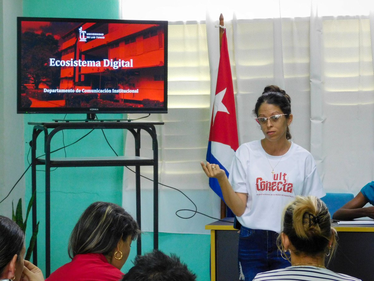 ULTCuba's tweet photo. Con el fin de organizar, chequear y trazar nuevas metas en nuestros ecosistemas digitales que incluyen los perfiles y redes sociales institucionales de la Universidad de Las Tunas, se realizó la reunión de activistas de las redes sociodigitales #ULTConecta. https://t.co/rJy8rPotu8