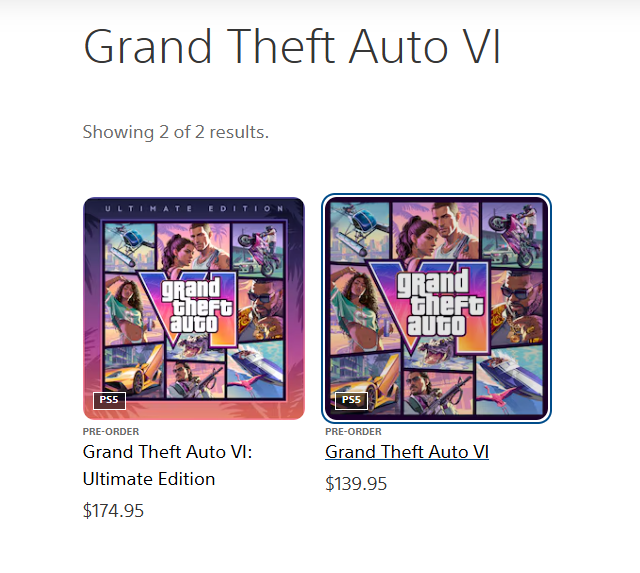 HXABOOD9's tweet photo. !! New zealand PS Store

GTAVI pre-order opening no way

80$

100$ Grand Theft Auto VI: Ultimate Edition

  #GTA6 #GTAVI

https://t.co/DA2T92Ya3b https://t.co/FwUiz5BYrg